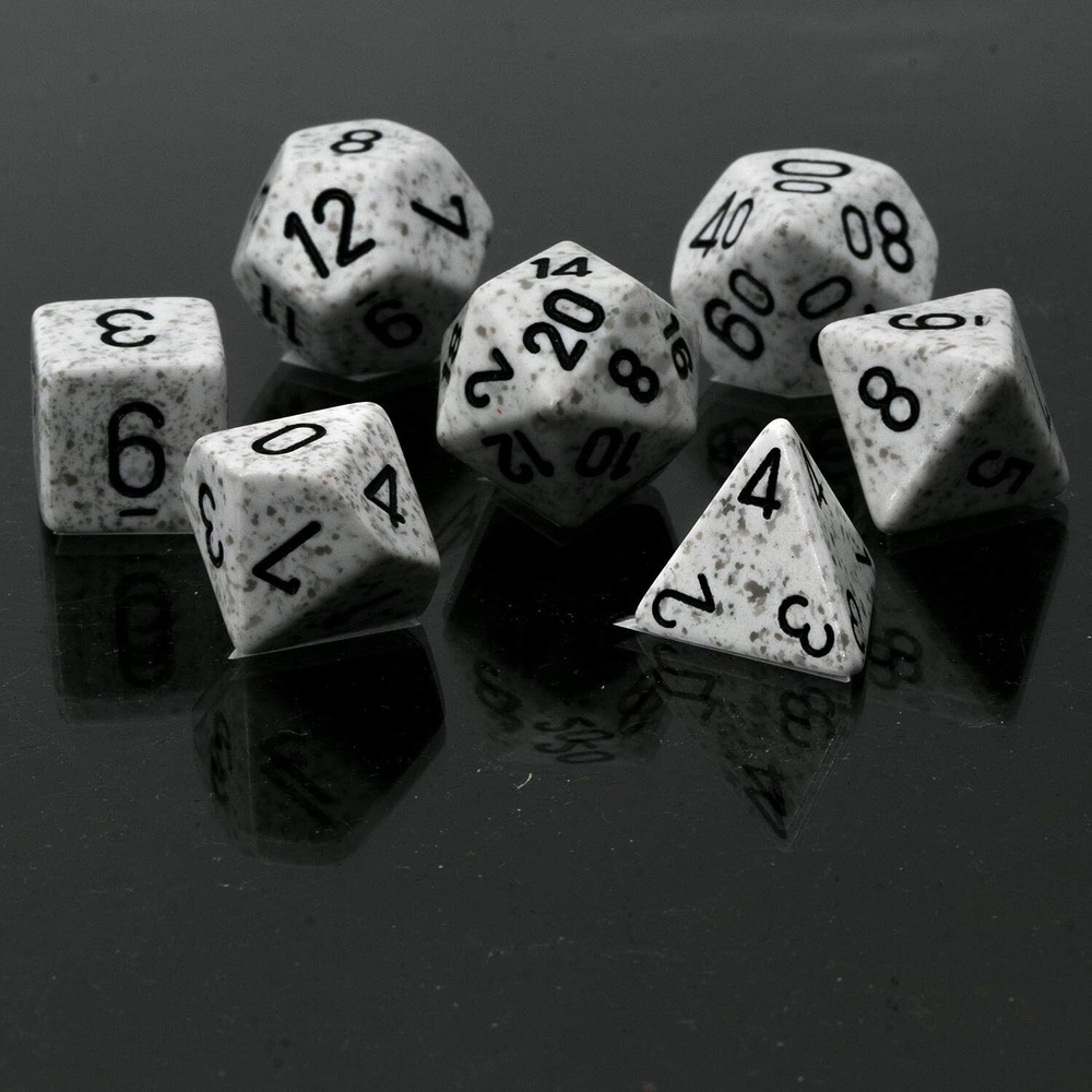 Chessex 7-dice set Arctic Camo