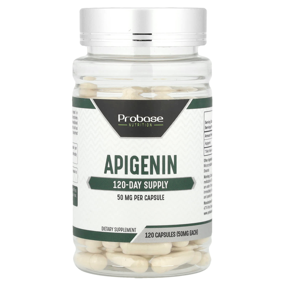 Probase Nutrition, Апигенин, 50 мг, 120 капсул