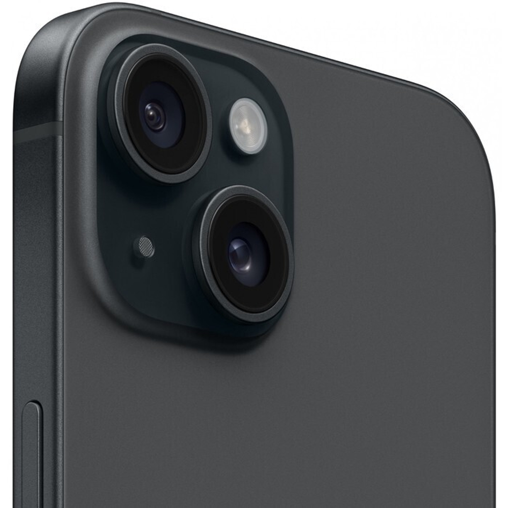Смартфон Apple A3092 iPhone 15 128Gb черный моноблок 3G 4G 2Sim 6.1" 1179x2556 iOS 17 48Mpix 802.11