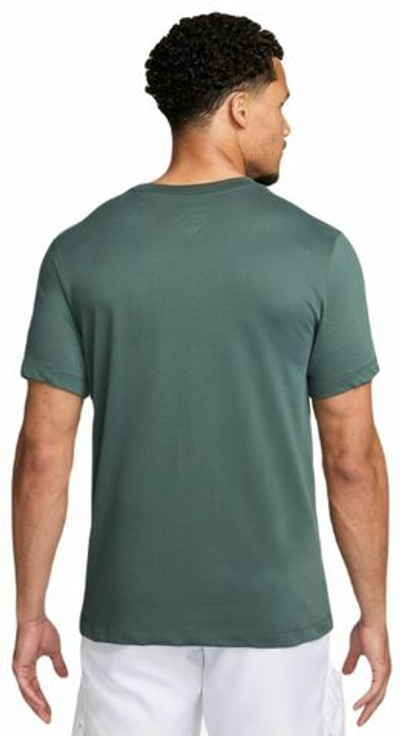 Мужская теннисная футболка Nike Court Dri-Fit Short Sleeve T-Shirt - vintage green