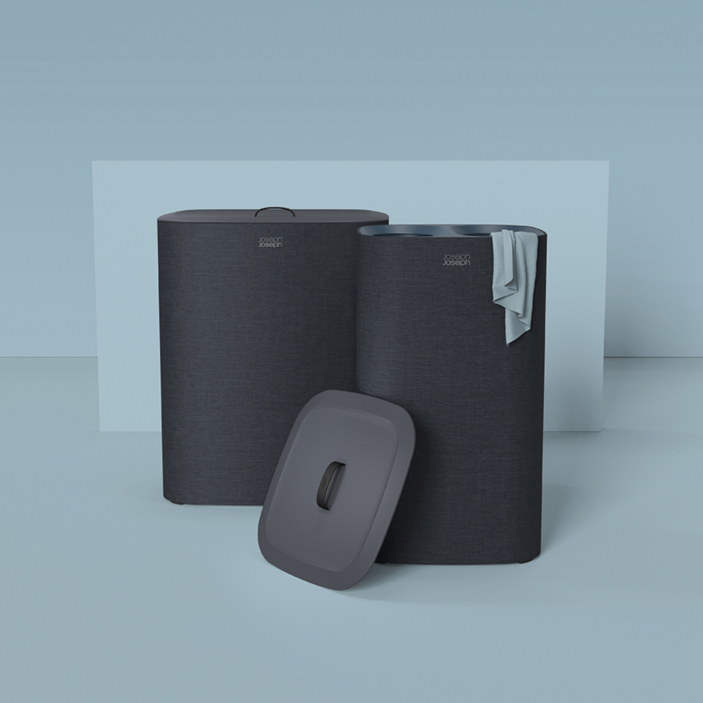 Корзина для белья tota™, 90 л, черная