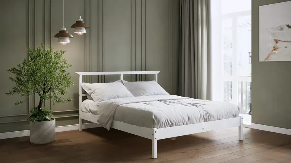 Кровать - аналог IKEA IDANAS/IDANÄS/ВОЙВЫВ/ИКЕА 140х200 см, белый