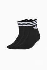 Носки adidas 3-Stripes Ankle 3 Pairs - черный