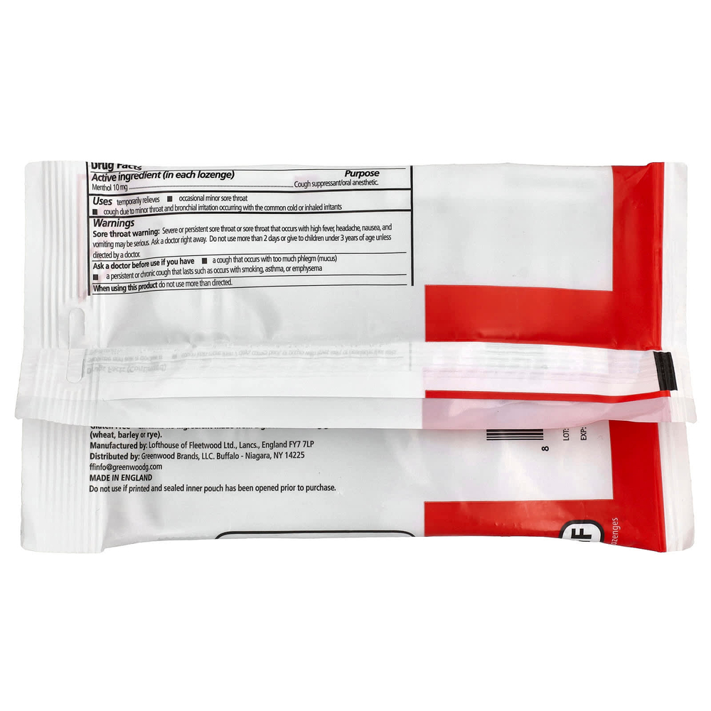 Fisherman's Friend, Леденцы с ментолом для подавления кашля, оригинальные, очень крепкие, 40 леденцов