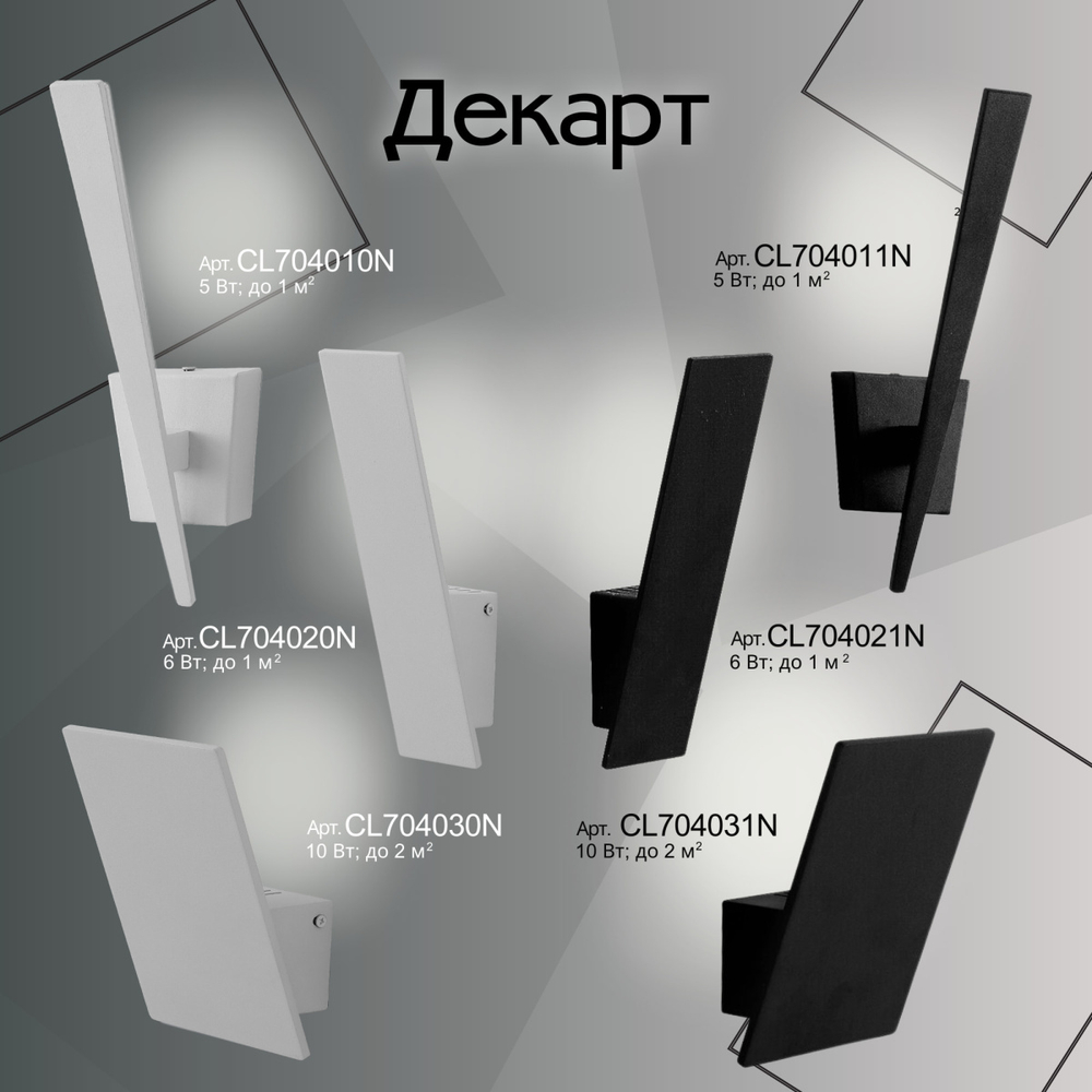 Настенный светодиодный светильник Citilux Декарт CL704020N