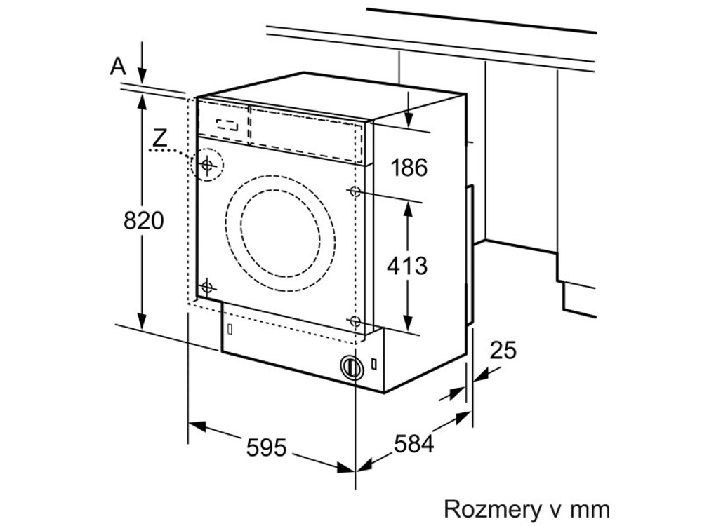 Встраиваемая стиральная машина с сушкой Bosch WKD28543EU
