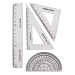 Готовальня 7 предм. циркуль-автомат, стержни,ластик, 4 лин,пласт.футляр