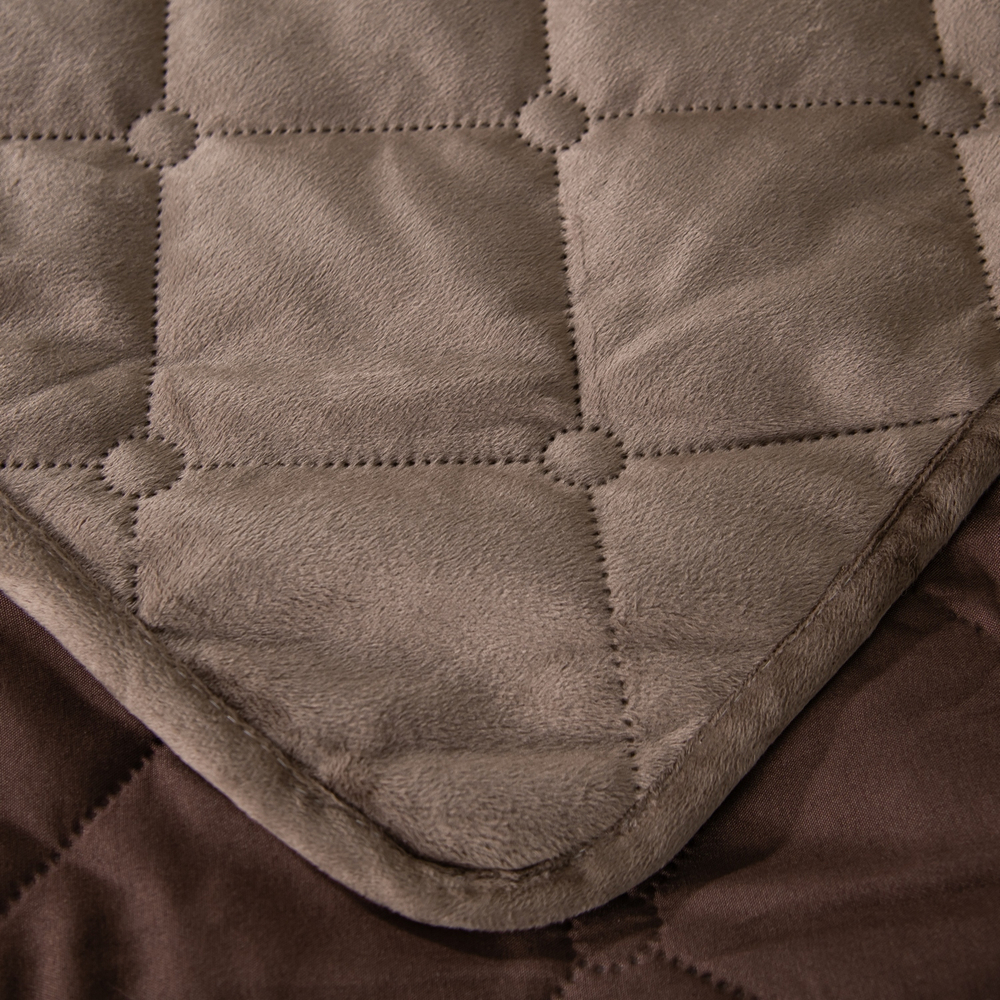 Велюровое покрывало ромб OVF041