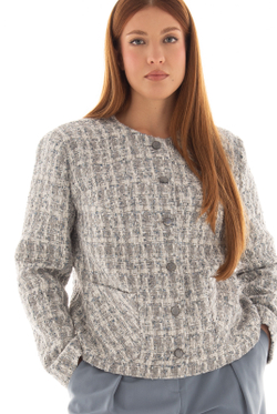 Жакет женский 3883ВПВ, сер.блеск #323СеБ043883ВПВ