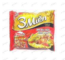 Вьетнамская пшеничная остро-кисло-сладкая лапша 3Mien со вкусом говядины, 75 гр.