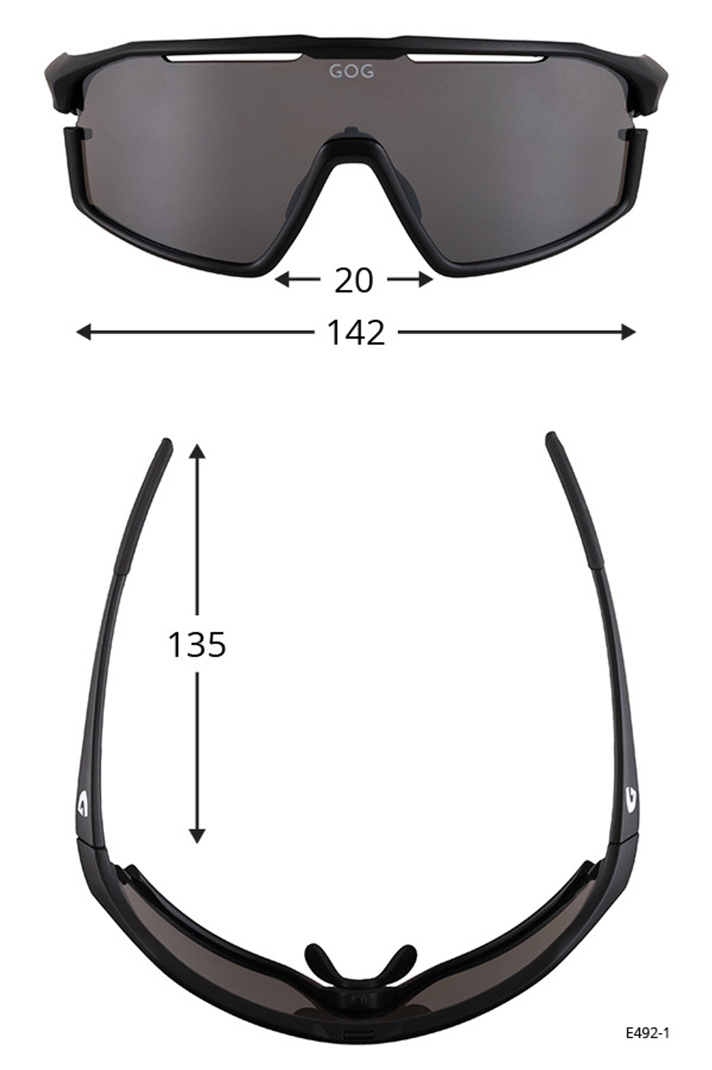 Спортивные очки GOG Tatra / Matt Black / Photochromic Red Lens