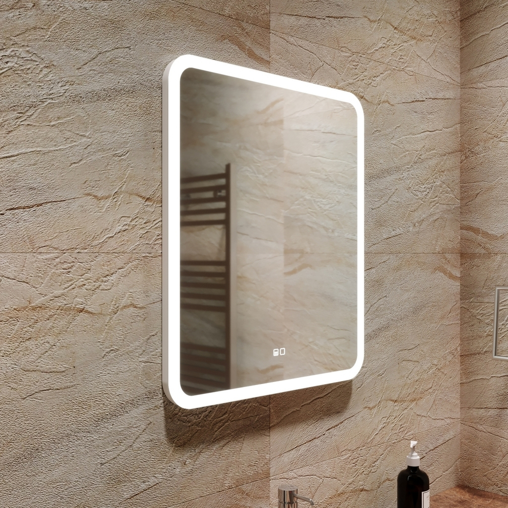 Зеркало MIXLINE "Стив-2" 600*700 (ШВ) сенсорный выключатель, светодиодная подсветка + подогрев