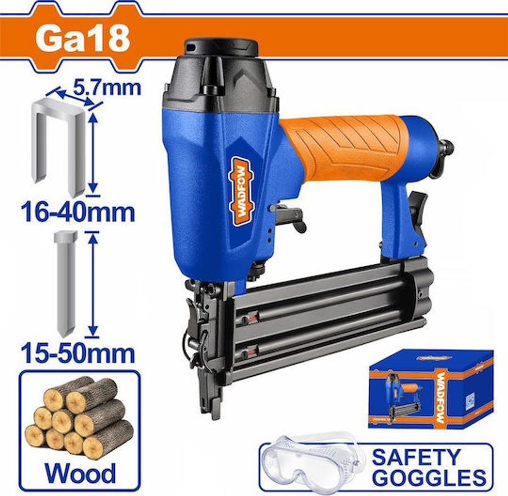 Нейлер пневматический WADFOW WBN1502 2 в 1 Ga18