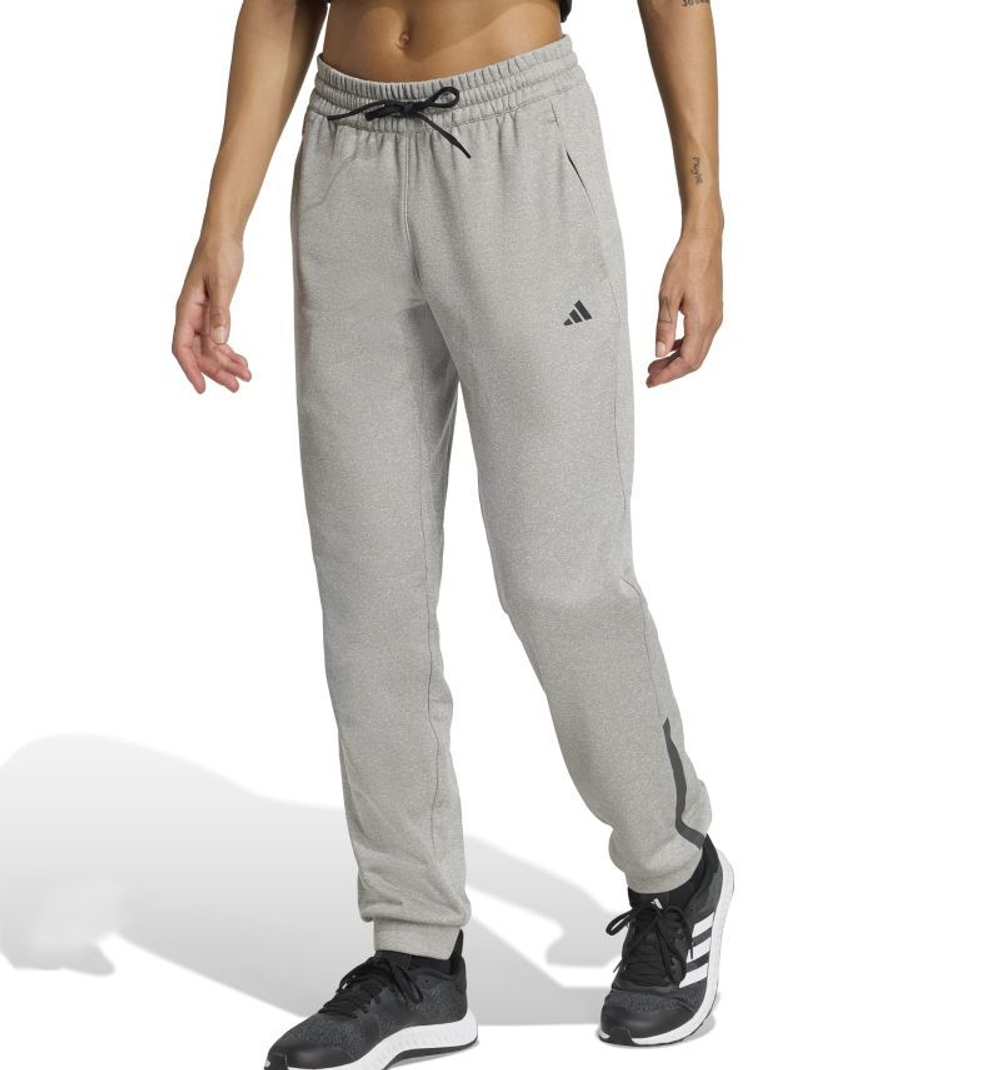 Женские теннисные брюки Adidas Game&Go Workout Fleece - heather grey