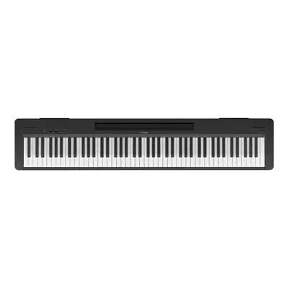 Yamaha P-145B Портативное цифровое фортепиано с клавиатурой молоточкового типа Graded Hammer Compact с матовой черной поверхностью клавиш. 88 клавиш, 64 полифония, 10 тембров, 2х7 Вт. Вес 11,1 кг.