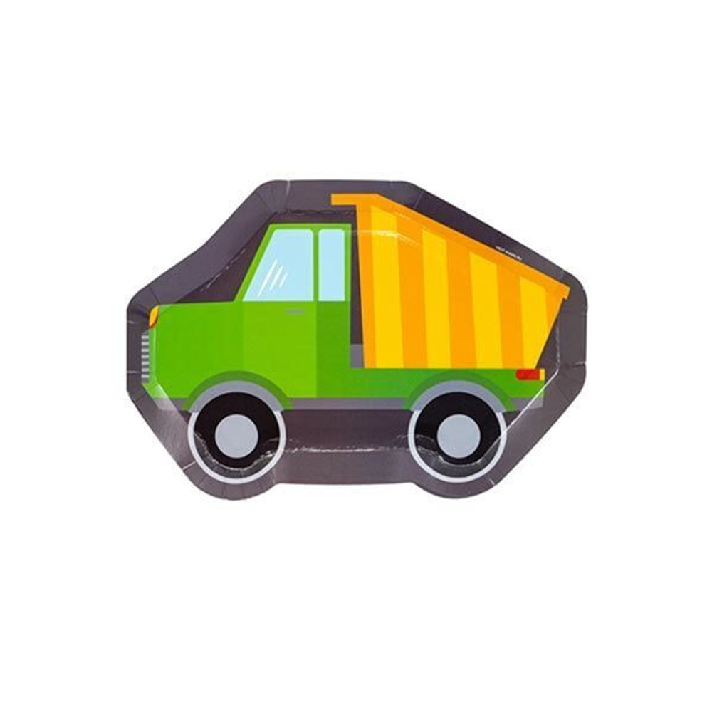 Тарелки фигурные Самосвал, 6 шт, 25 см