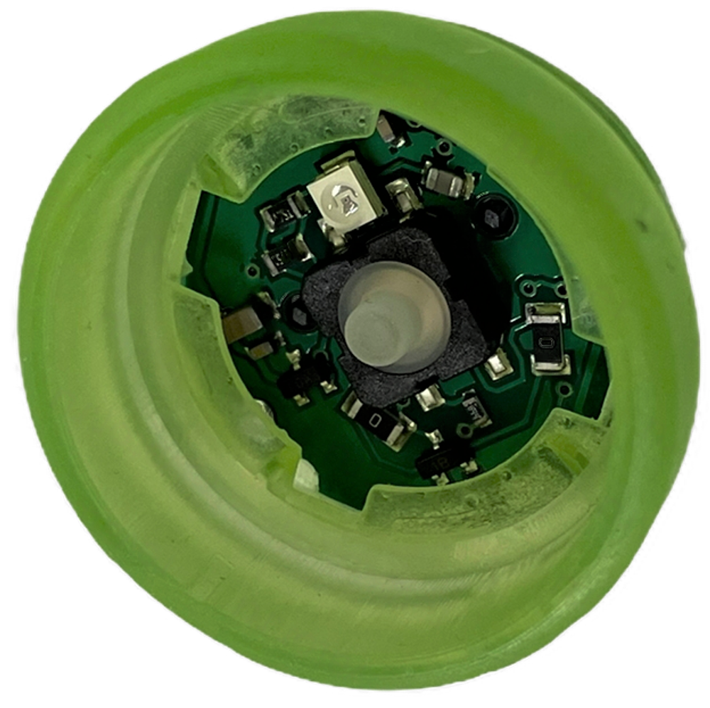 Модуль кнопочный зеленый высокий корпус F2KKIBW KM804343G13 KONE.