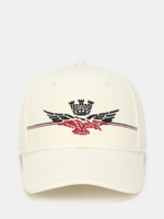 Кепка AERONAUTICA 1145 белый лого малиновым