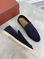 Лоферы Loro Piana Summer Walk со вставками кожи крокодила
