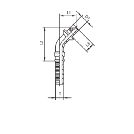 Фитинг DN 12 BEL (Ш) 14 (45)