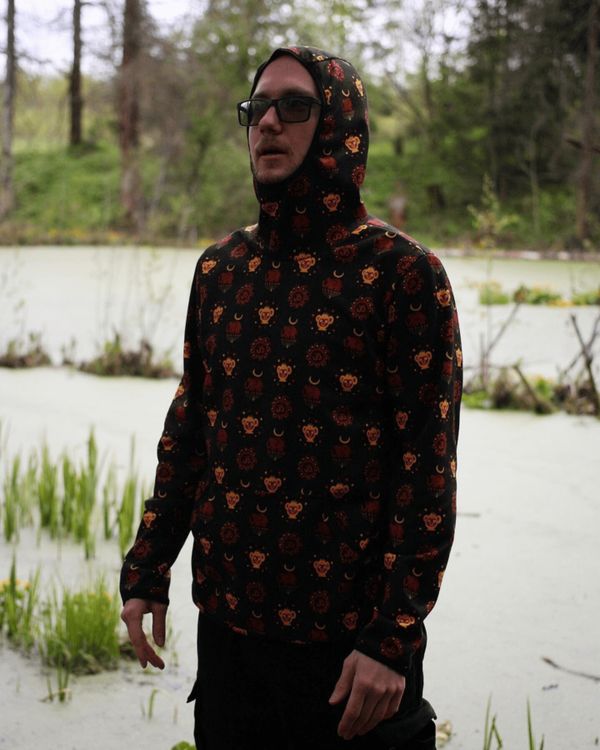 Худи Приветствие Солнцу черный - фото 6