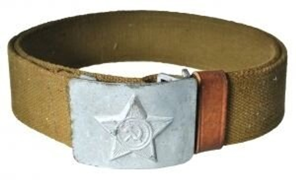 Ремень полевой брезентовый старого образца (оригинал, с хранения)