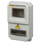 Щиток улич, ЩУРН-П-1ф-8, под 1счет,8 автом выкл, TDM, 8мод, 38.3х23.4х11.9 см, IP54, прозр дв, SQ090