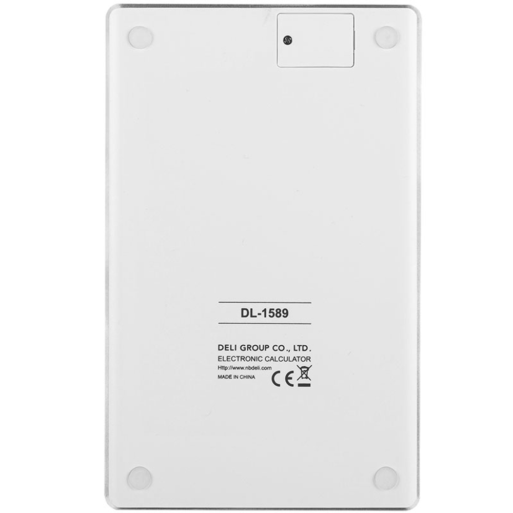 Калькулятор настольный DELI "1589" 12 разрядный, 166х104х15 мм, белый