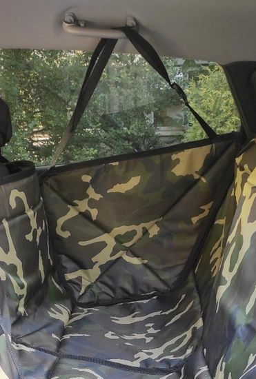 Автогамак "Премиум" для перевозки крупных собак до 100 кг на 2/3 заднего сиденья авто (3-х слойный с ПВХ-600)