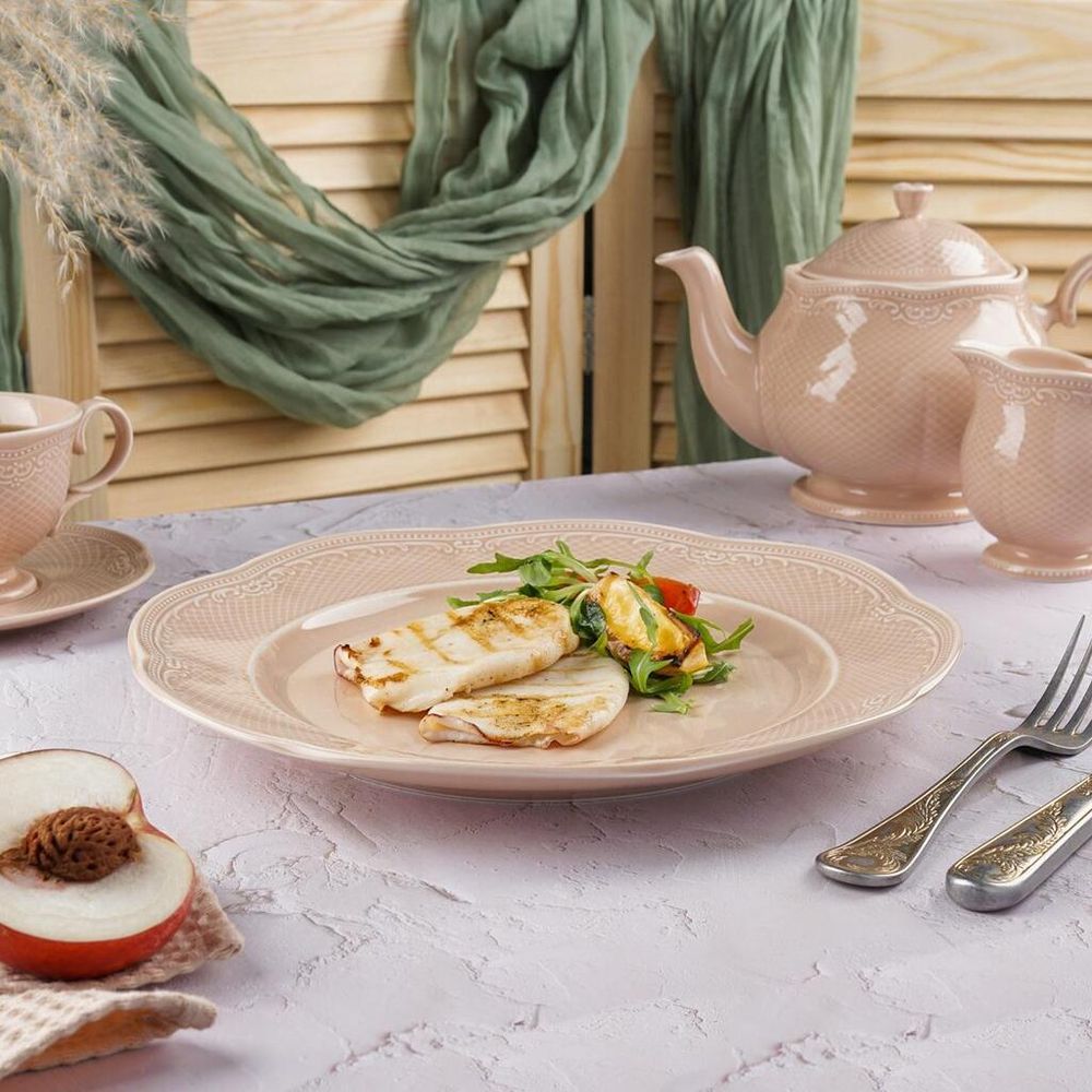 Тарелка d 30 см h3,5 см Aristocrat Peach Tea Noble [6]