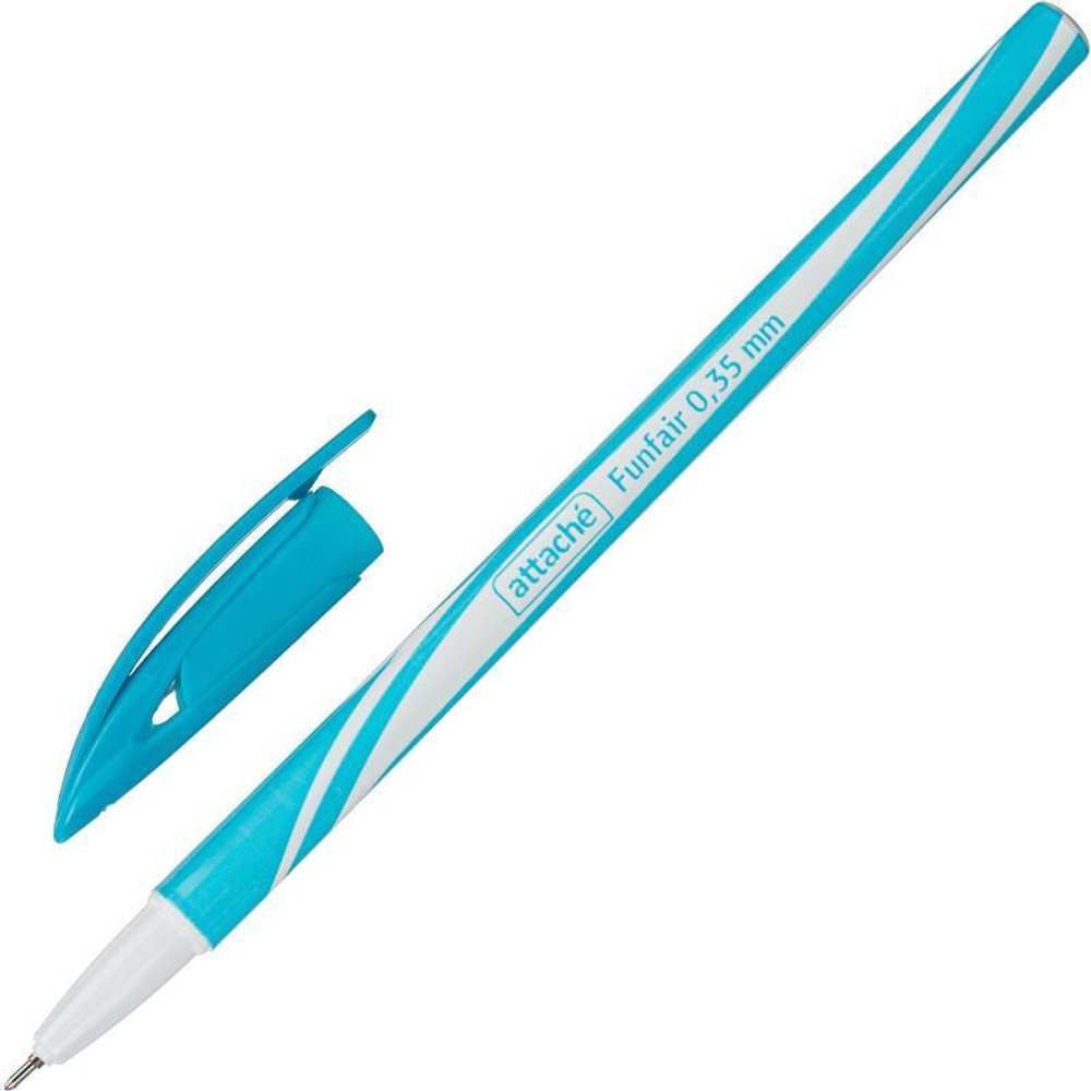 Ручка шариковая Attache "Funfair", синяя, 0,35мм