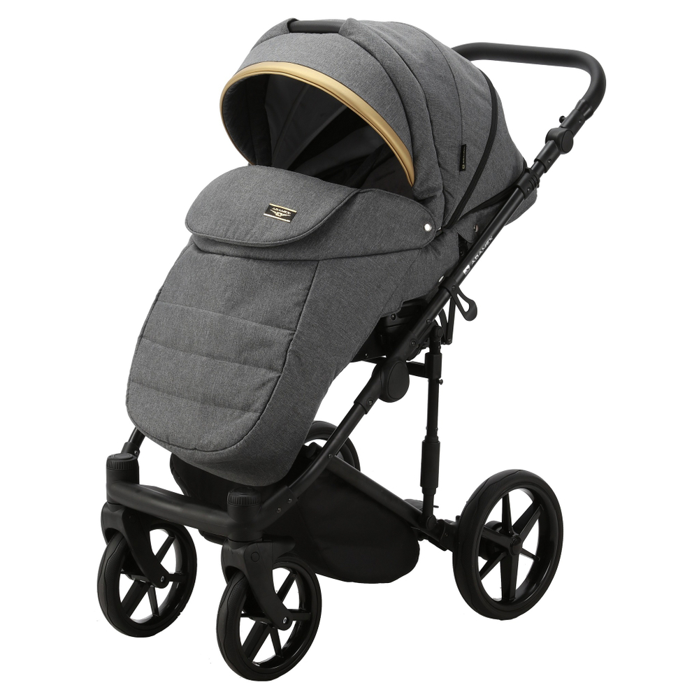 Adamex Rimini LUX RI-7 (2в1) Тёмно-серая ткань + Тёмно-серая экокожа