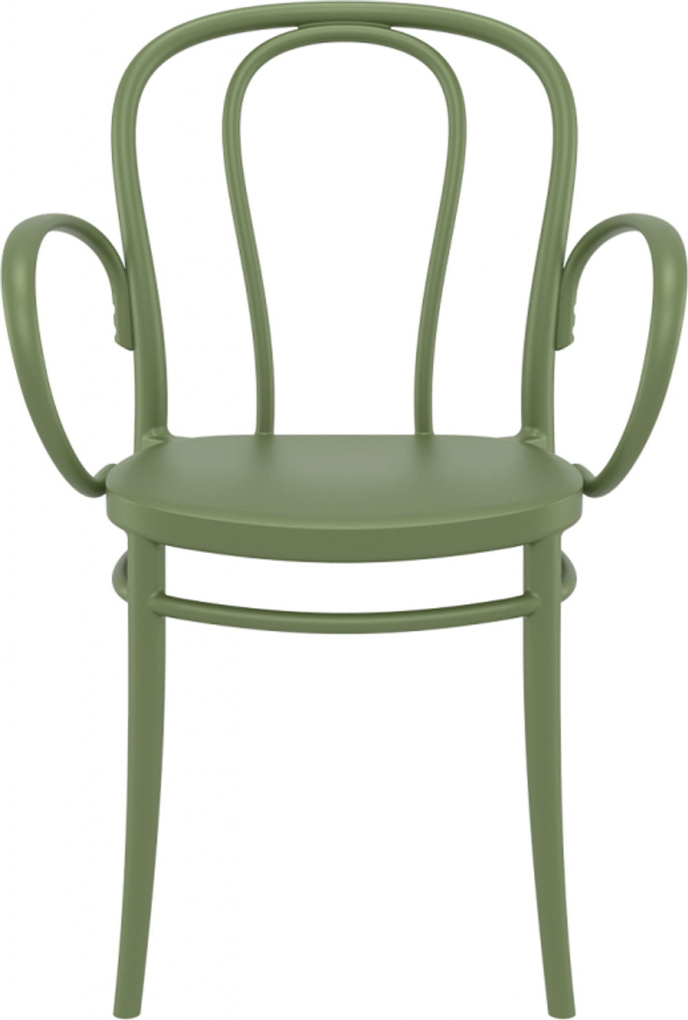 Кресло пластиковое Siesta Contract Victor XL, оливковый