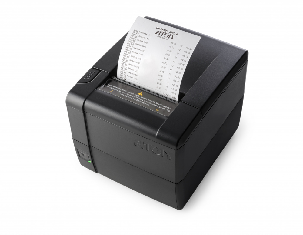 ККТ АТОЛ 25Ф. Черный. Без ФН. USB. RS-232. Ethernet. 5.0