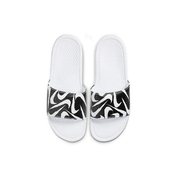 Nike Benassi JDI Print 'White Black'