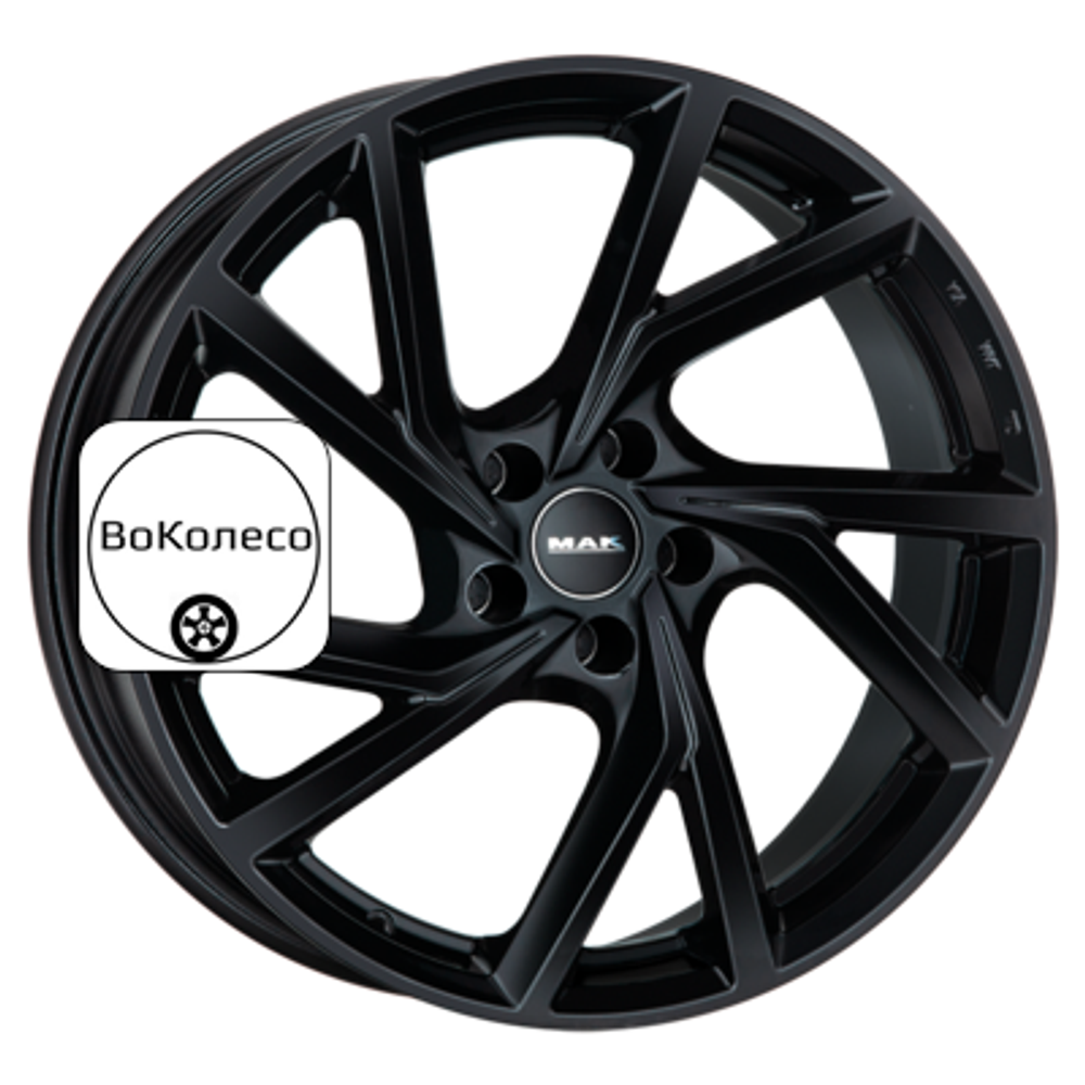 8x18/5x108 ET45 D72 Kassel Gloss Black MAK