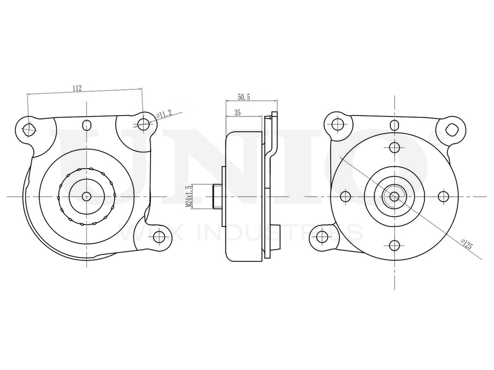 Ролик с натяжителем приводного ремня UNIO TNS-10299