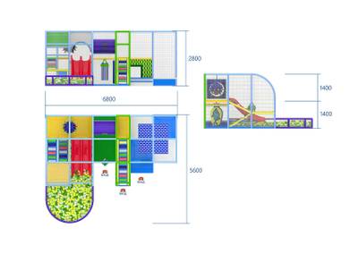 Детский игровой лабиринт «Волшебные тропинки»