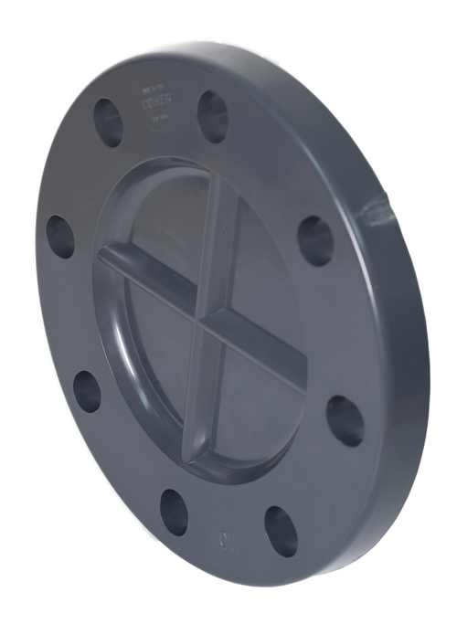Фланец глухой ПВХ (НПВХ) (Ру10), Китай