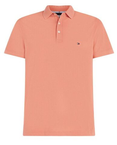 Мужское теннисное поло Tommy Hilfiger Core 1985 Slim Polo - peach dusk