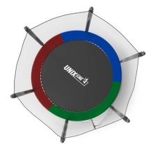 Батут UNIX Line Simple 8 ft (244 см) с внешней защитной сеткой, цветной