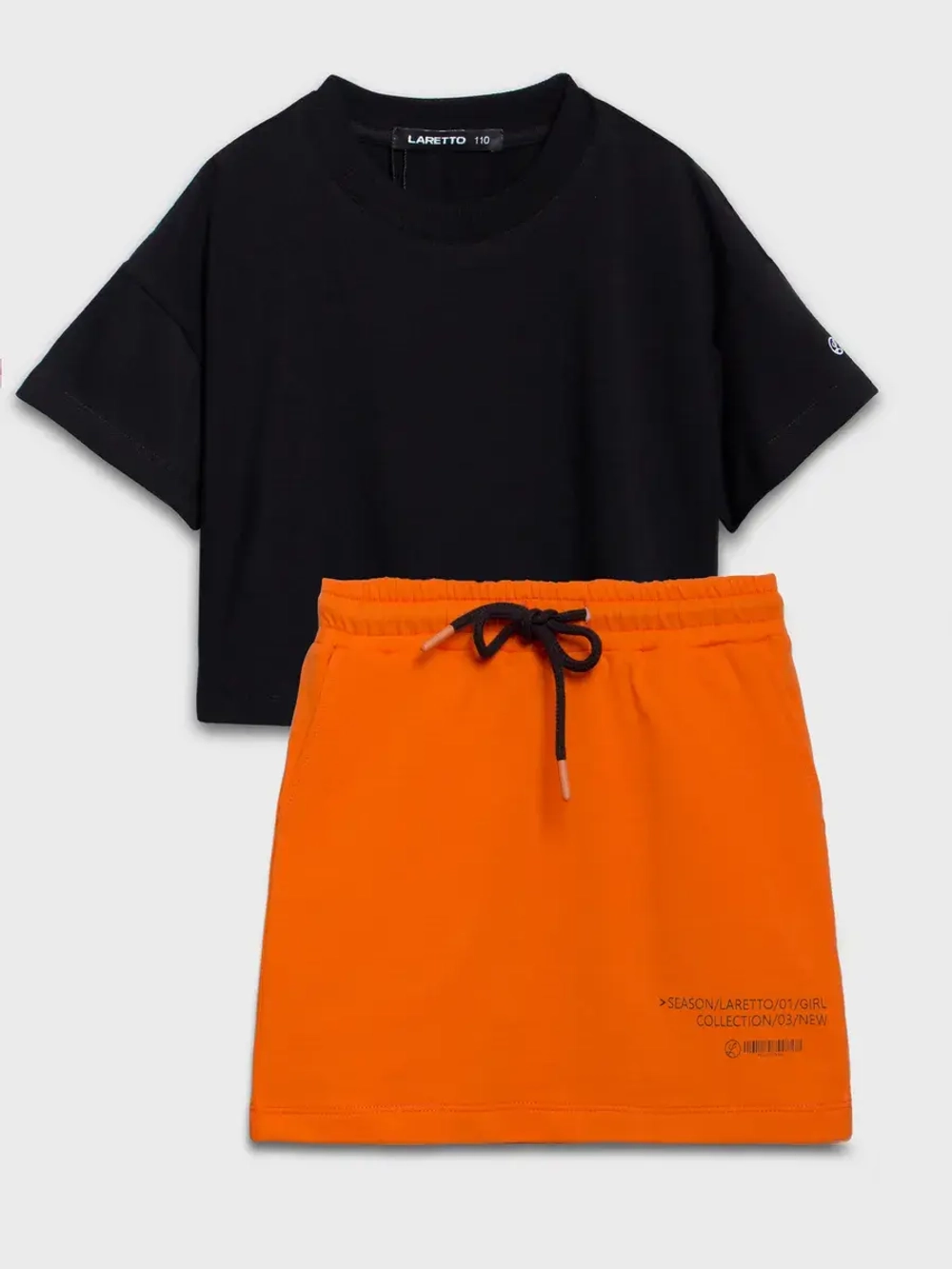 Костюм летний для девочки с юбкой