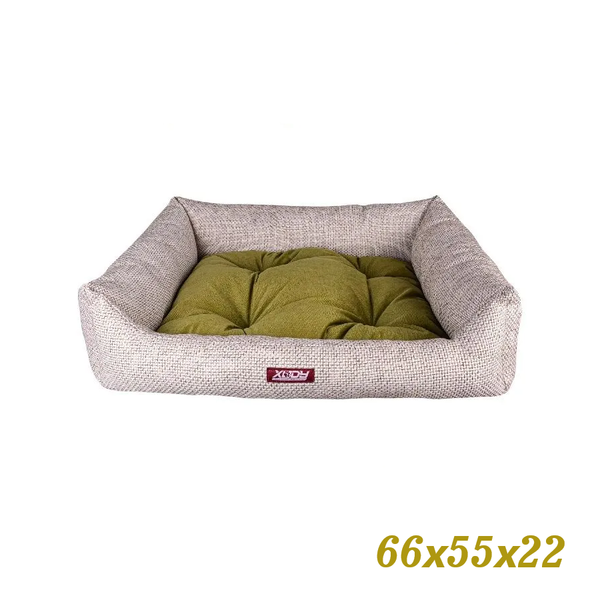 Лежак для кошек и собак Xody Люкс (флок) №3 olive