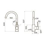Смеситель OMOIKIRI SHINAGAWA DC