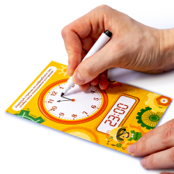 Игра развиваюшая "Пиши стирай. Который час"