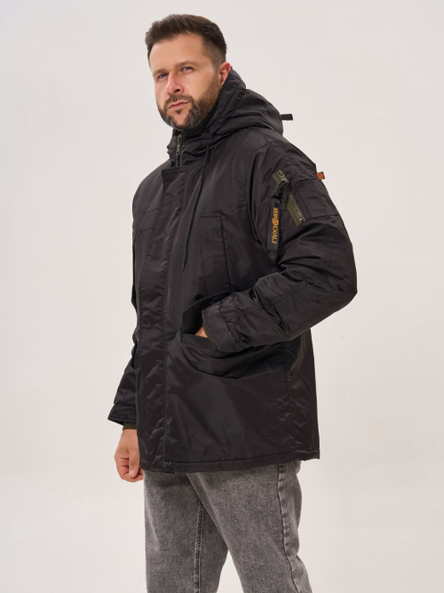 Куртка Аляска укороченная Husky Short 2 Nord Denali (черная - black/silver)