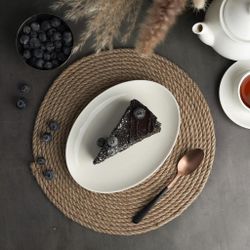 Блюдо овальное 21*15,2 см h2 см без борта   Noble [6]