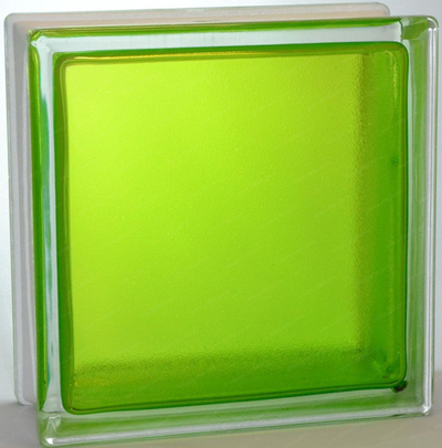 Стеклоблок тархун арктик окрашенный изнутри  Vitrablok 19x19x8
