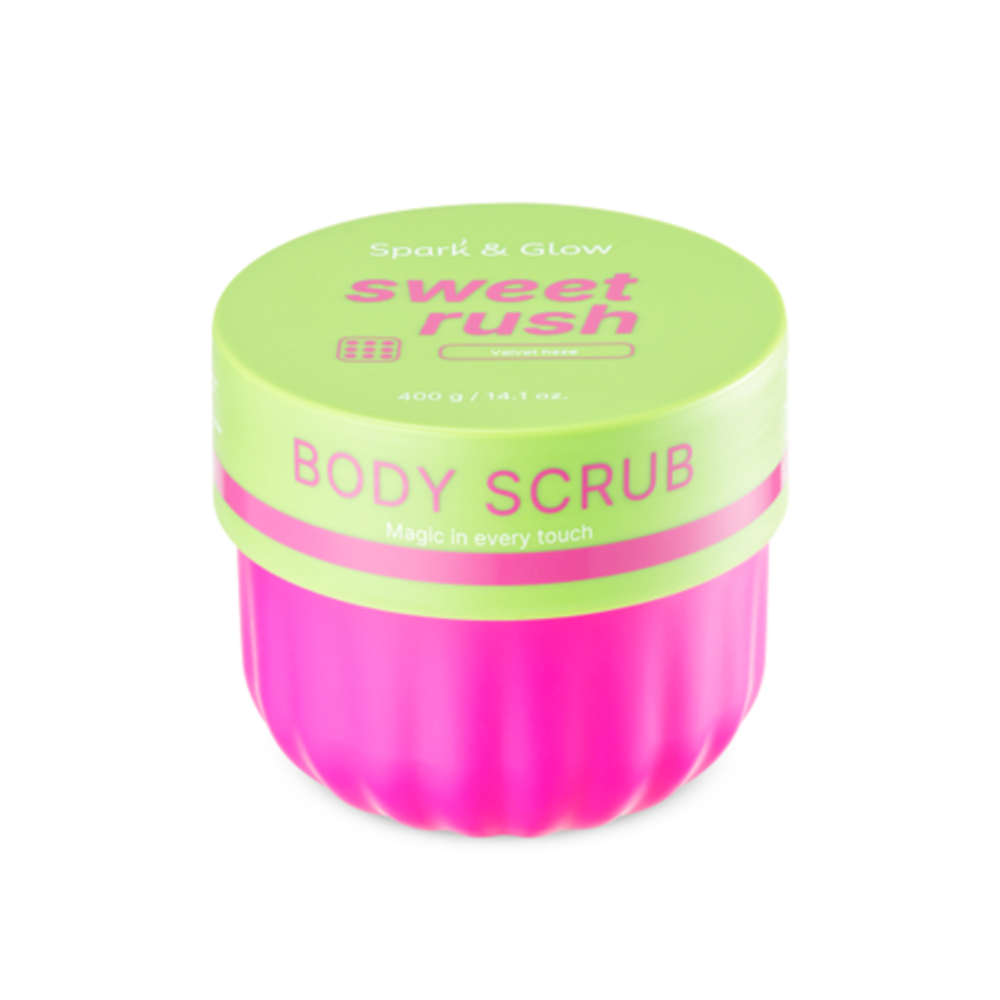 Скраб для тела с ароматом экзотических фруктов Spark&Glow Body scrub velvet haze scent, 400 г