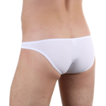 Сексуальные низкие трусы-слипы из хлопкового полотна (Размер: XL) (Цвет: ярко-розовый)